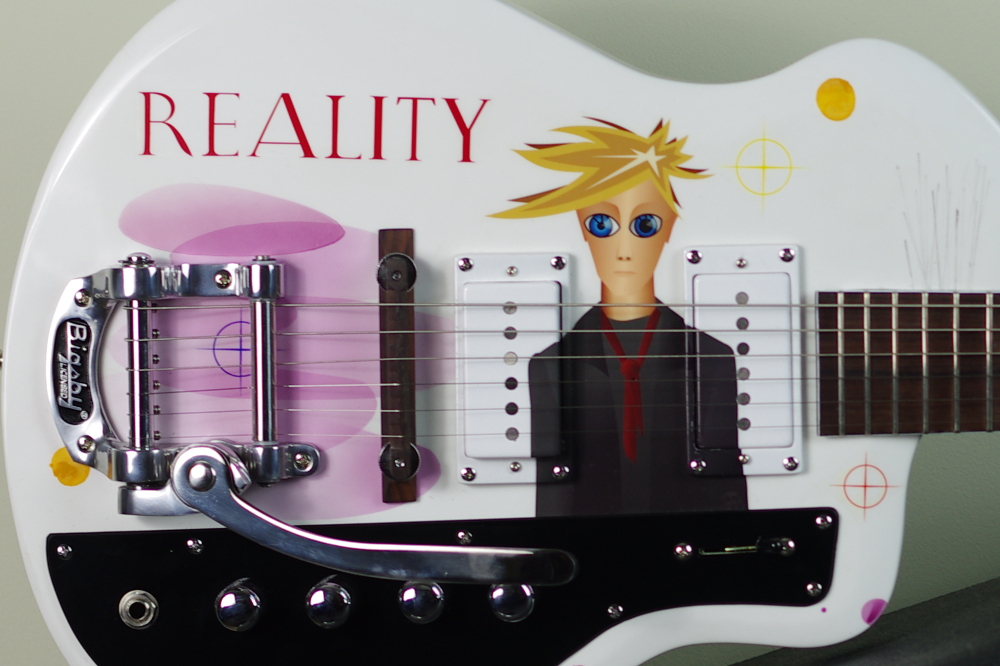 Reality tribute guitar, David Bowie, tribute