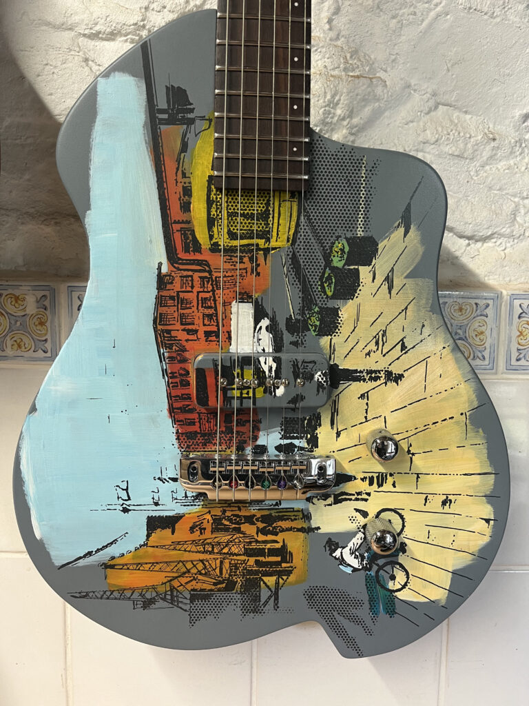 Sola jr, Art series, custom guitar, Suffolk luthier