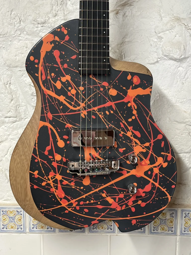 Sola, custom guitar, custom built guitar, custom guitar UK, refinishing guitars, Suffolk luthier