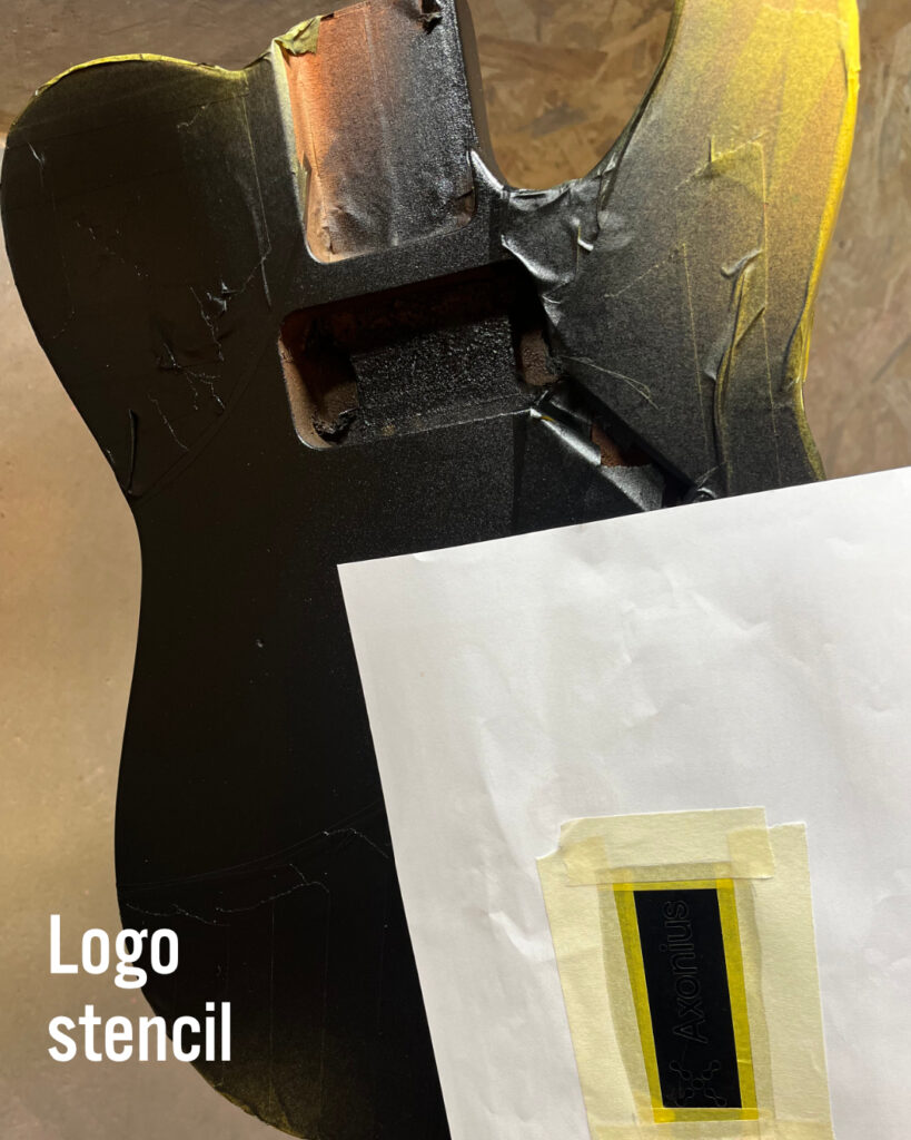 custom painting, corporate graphics guitar, guitar finishing
