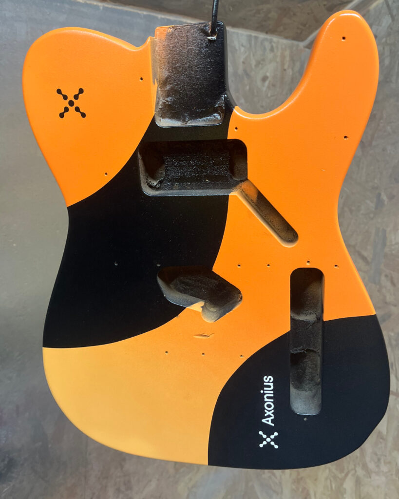 custom painting, corporate graphics guitar, guitar finishing