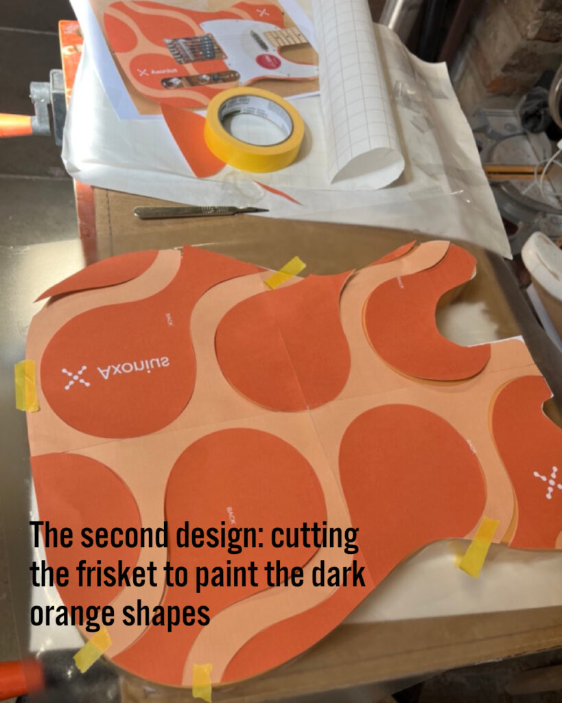 custom painting, corporate graphics guitar, guitar finishing