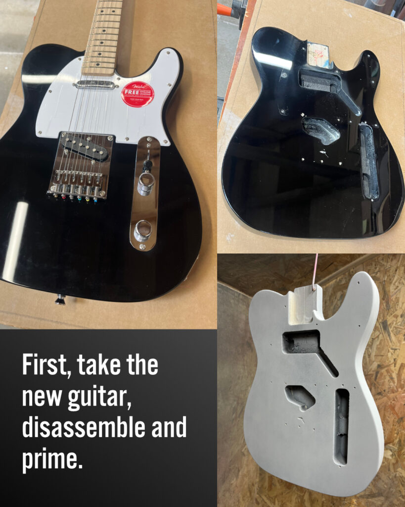 custom painting, corporate graphics guitar, guitar finishing