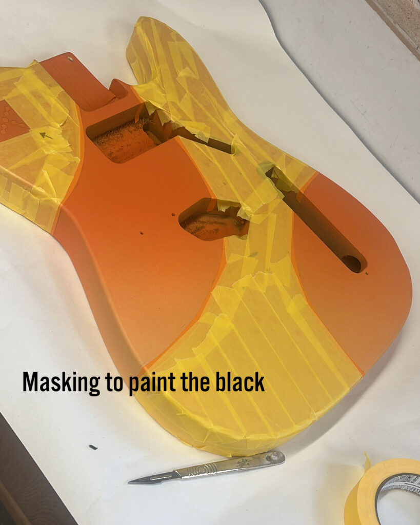 custom painting, corporate graphics guitar, guitar finishing